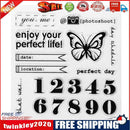 Digital Butterfly Silicone Clear Stamp DIY Scrapbooking Album Decor Seal