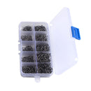 Mixed Sizes Fishing Hooks Set High Carbon Steel Sharp Barbed Hook (1000pcs)