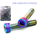 2pcs M6 Bicycle Headset Bolts 30mm Road Bike Stem Top Cap Screws Fixing Bolts