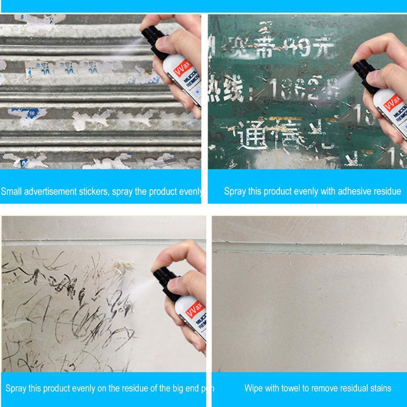 50ml Car Window Film Adhesive Remover Car Windshield Glue Residue Cleaner Spray