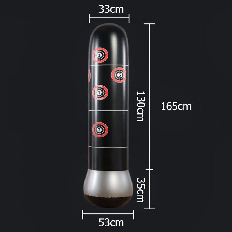 Boxing bag kids, 63"" inflatable stand boxing bag boxing column tumbler boxing target to Ka
