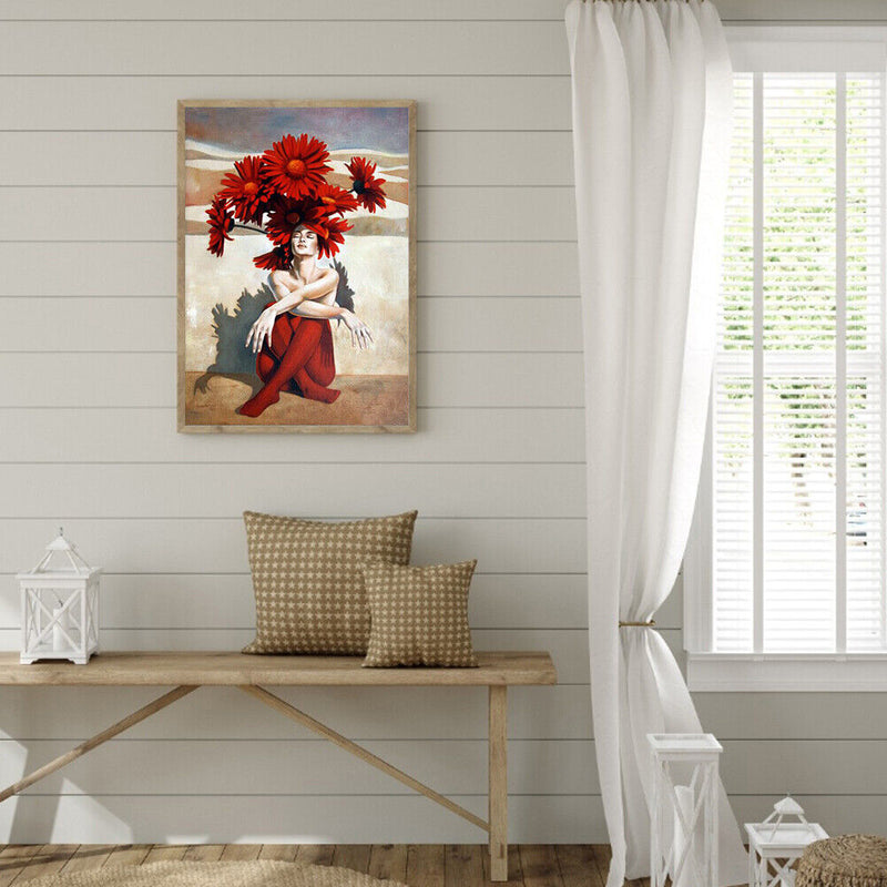 Flowers 40x50cm Oil Paint By Numbers Picture DIY Painting