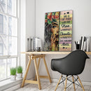 5D DIY Full Round Drill Diamond Painting English Words Home Crafts Mosaic Kit