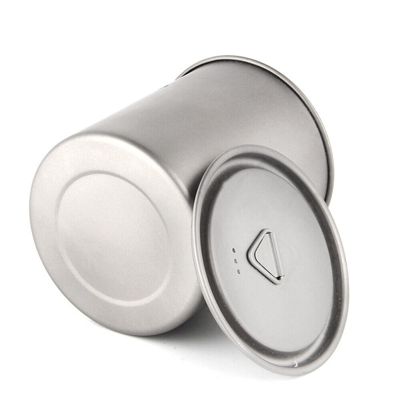 750ml Lightweight Camping Mug Titanium Cup Travel Tourist Picnic Utensils Newly