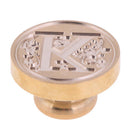 Retro Flower Letter Envelope Sealing Wax Copper Seal Stamp Post Decor(K) Newly