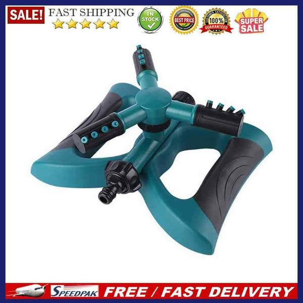 360 Degree Automatic Garden Sprinklers System Rotary Three Nozzle Arm Pipe