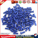 50pcs Metal Nipples for 14G 2mm Spokes Mountain Bike Cycling Parts (Blue) Newly