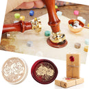#A Fire Paint Sealing Wax Stamp Head Round Rose Garden for Wedding Invitation De