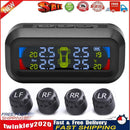 AN-10C Solar Car TPMS Tire Pressure Monitoring System (Red+Blue External) Newly