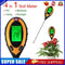 Professional 4 in 1 LCD Temperature Sunlight Moisture PH Garden Soil Tester