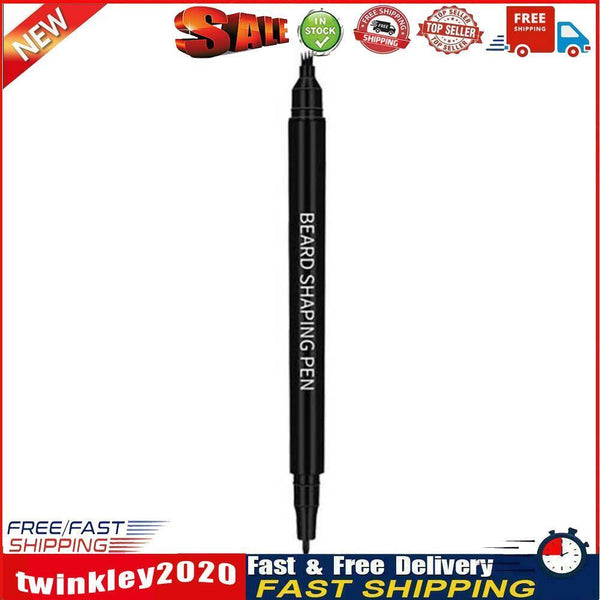 2 in 1 Beard Filling Pen Double Head with Brush Durable Male Styling Tools Newly