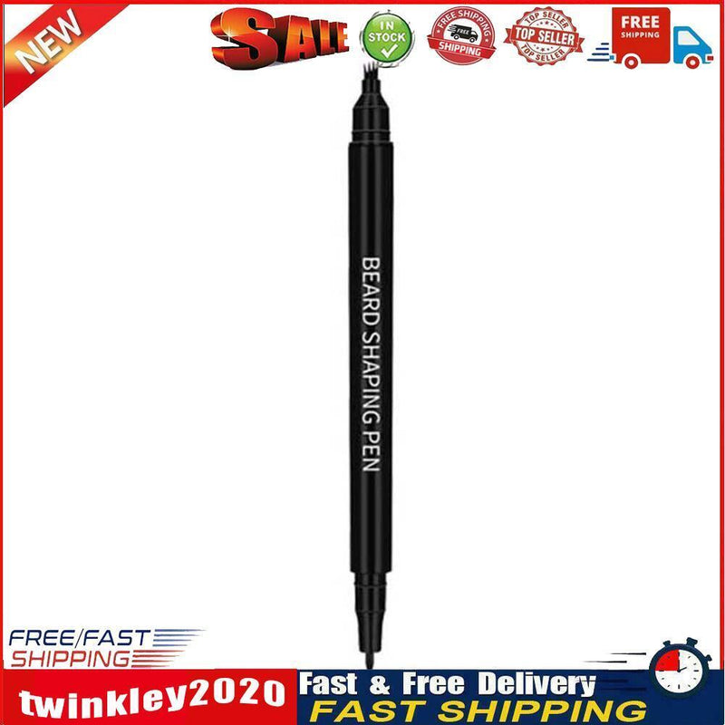 2 in 1 Beard Filling Pen Double Head with Brush Durable Male Styling Tools Newly