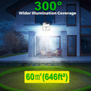 436 LED Solar Powered Lights Outdoor Bright PIR Motion Sensor Lamp (Single)