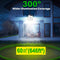 436 LED Solar Powered Lights Outdoor Bright PIR Motion Sensor Lamp (Single)