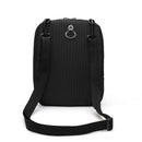 Nylon Men Messenger Bag Casual Business Shoulder Crossbody Handbag (Black)