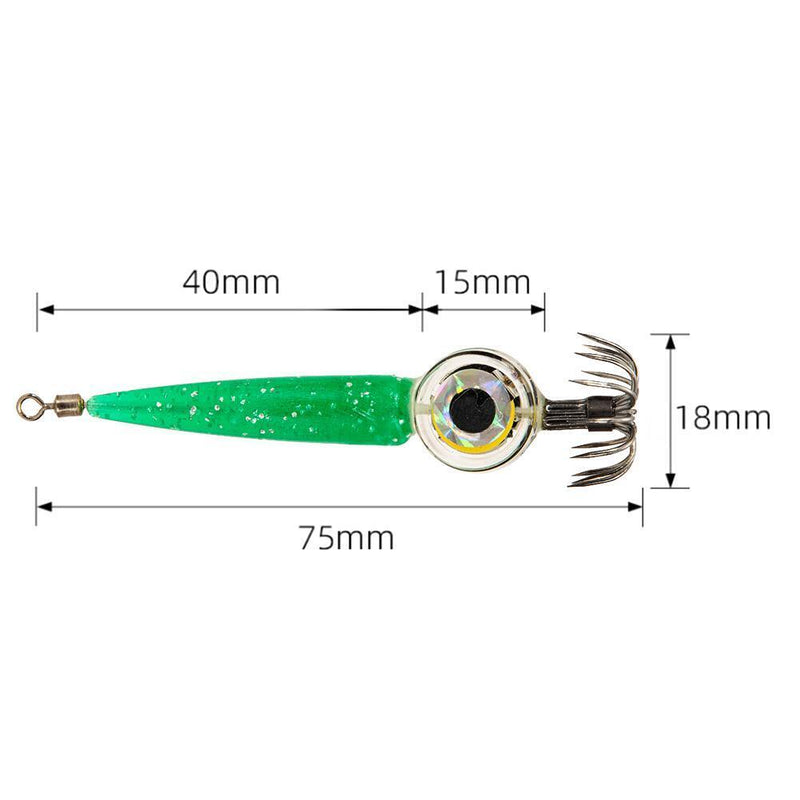 LED Fish Bait Lure Light Squid Fishing Octopus Sea Underwater Lamp (Green)