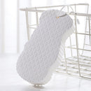 Soft Exfoliating Bathing Sponge Scrubber Exfoliating Massager Tool (White)