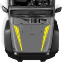 1 Pair Vinyl Car Hood Stickers Racing Sports Stripe Engine Cover Styling Decals