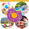 Inflatable Drink Cup Holder Donut Float Pool Party Water Coaster (Purple)