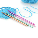 14pcs Aluminum Crochet Hooks Sewing Needles Sweater Weaving Tools Kit Set