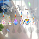 Crystal Ornaments - 6pcs Dragonfly Butterfly Crystal Hanging Pendants Ornam