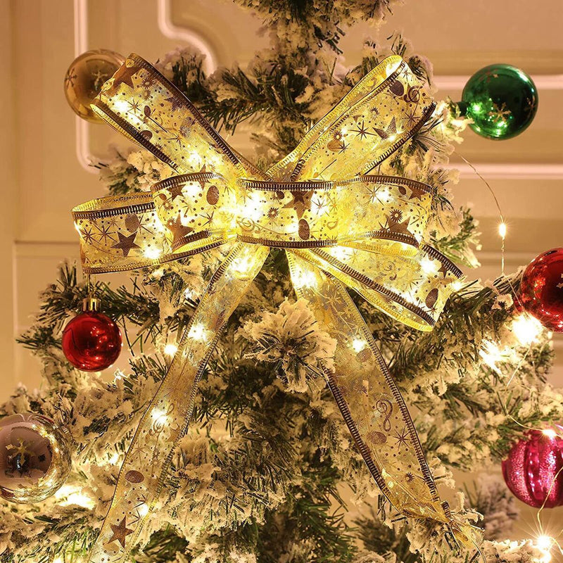5M 100 LED Ribbon Fairy String Lights Gift Wrap Christmas Tree Party Decoration`