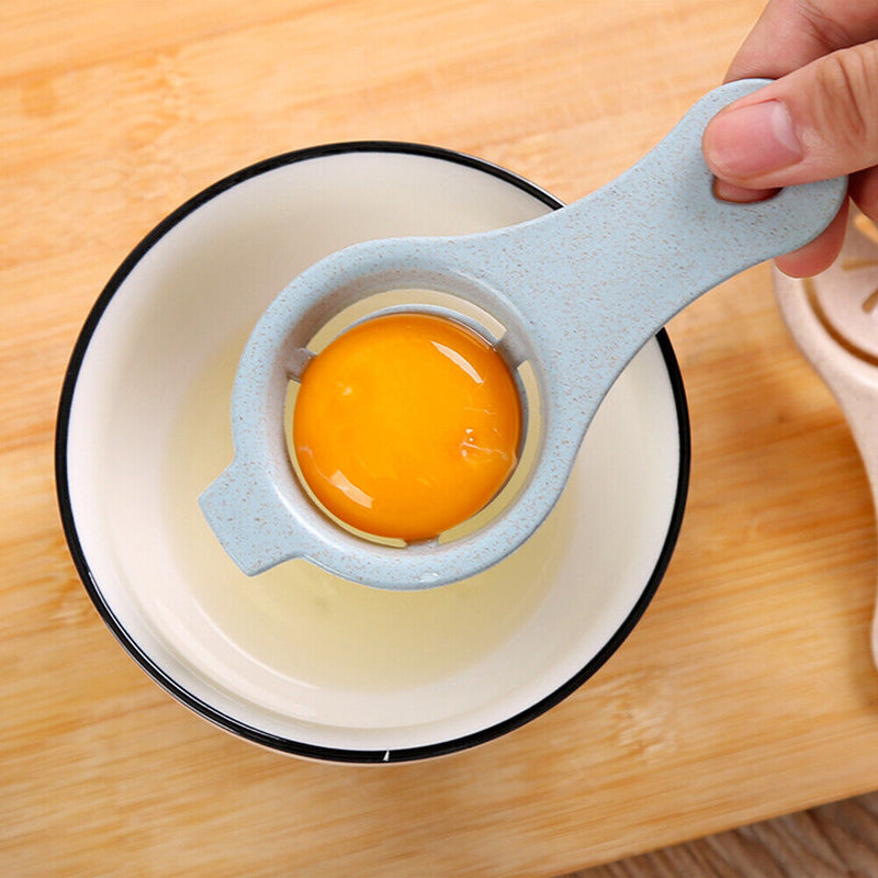 Wheat Stalk Egg White Yolk Separator Kitchen Baking Egg Strainer (Blue)