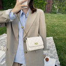 Casual Lattice Pattern Women Messenger Bags Chain Small Square Shoulder Pouch