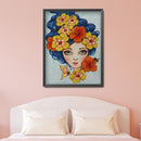 Big Eye Girl DIY Mosaic Rhinestone Picture Full Round Drill Diamond Paintin