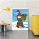 Girl Skiing 5D Part Drill Special Shaped Kit DIY Diamond Painting Home Ornaments