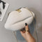 Lips Women PVC Handbags Chain Messenger Bags Shoulder Party Clutch (White)
