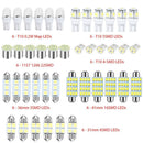 Door Plates ETC Inside Bulb Kit Combo LED Car Interior Light License Plate Lamp
