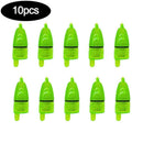 10pcs LED Fishing Light Rod Tip Alarm Clip For Double Bell Bait Bite Fish F0H5