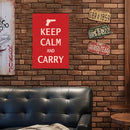 Retro Warning Letters Metal Plate Painting for Bar Pub Tin Plaque Wall Sign