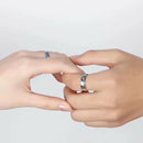 Day Present Romantic Weddings Van Gogh Couple Rings Starry Sky Adjustable
