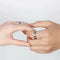 Day Present Romantic Weddings Van Gogh Couple Rings Starry Sky Adjustable