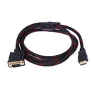 Full HD HDMI-compatible Male to 15 Pin VGA Connector Adapter Converter Cable for