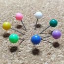 School Home Decor Plastic Head with Steel Point Map Tacks Push Pins Thumbtacks