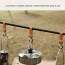 Outdoor PU Leather Hook Camping Tripod Clothes Keychain Hanger Hook (1pc) Newly