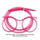 Novelty Eyeglasses Drinking Straw for Kids Birthday Party Supplies (Pink) Newly