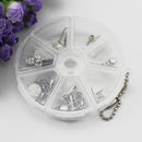 15pcs Portable 7 Day Weekly Round Drug Tablet Pill Box Medicine Splitters