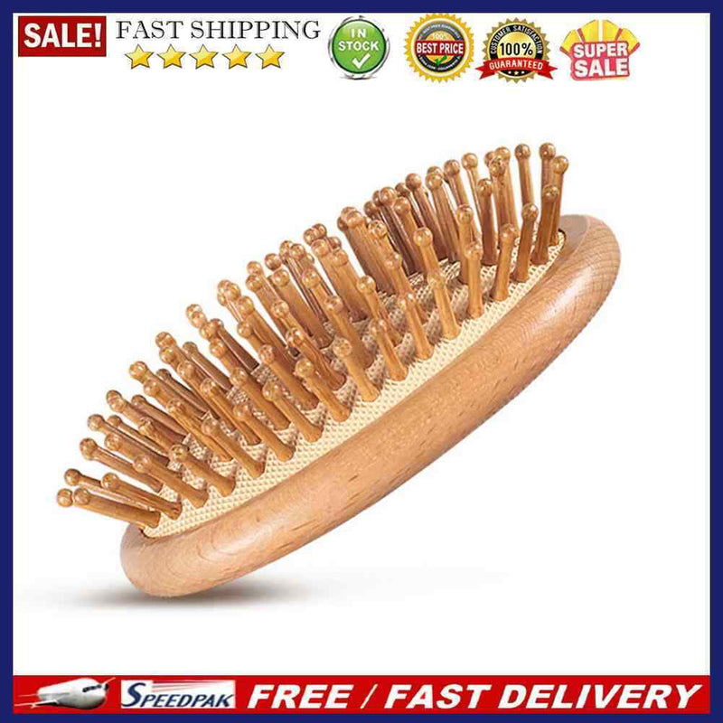 Wooden Scalp Massage Hair Comb Air Cushion Body Soothing Essential Oil Spa