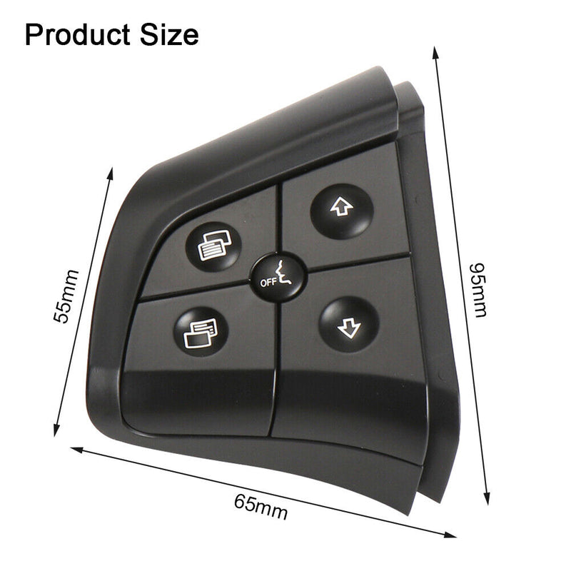 5 Keys Car Steering Wheel Switch for Benz ML/GL-Class W164 (Left Black)