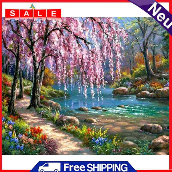 DIY 5D Diamond Painting Full Round Mosaic Landscape Handmade Picture Home Decor