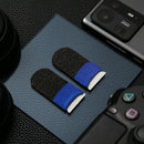 Gaming Finger Sleeve for PUBG Game Controller Glove Fingertips (Black+Blue)
