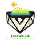 Solar PIR Motion Sensor Wall Light Outdoor 3 Modes Security Lamp (166 LED) Newly