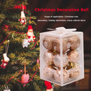 12pcs Christmas Decorative Ball Tree Pendant Balls Ornaments (Champagne) Newly