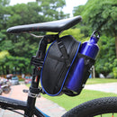 Reflective Bike Cycling Saddle Bag Water Bottle Seatpost Tail Pouch (Blue) Newly