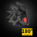 Mini LED Flashlight Work Light Pocket Outdoor Keychain Corkscrew (Standard)