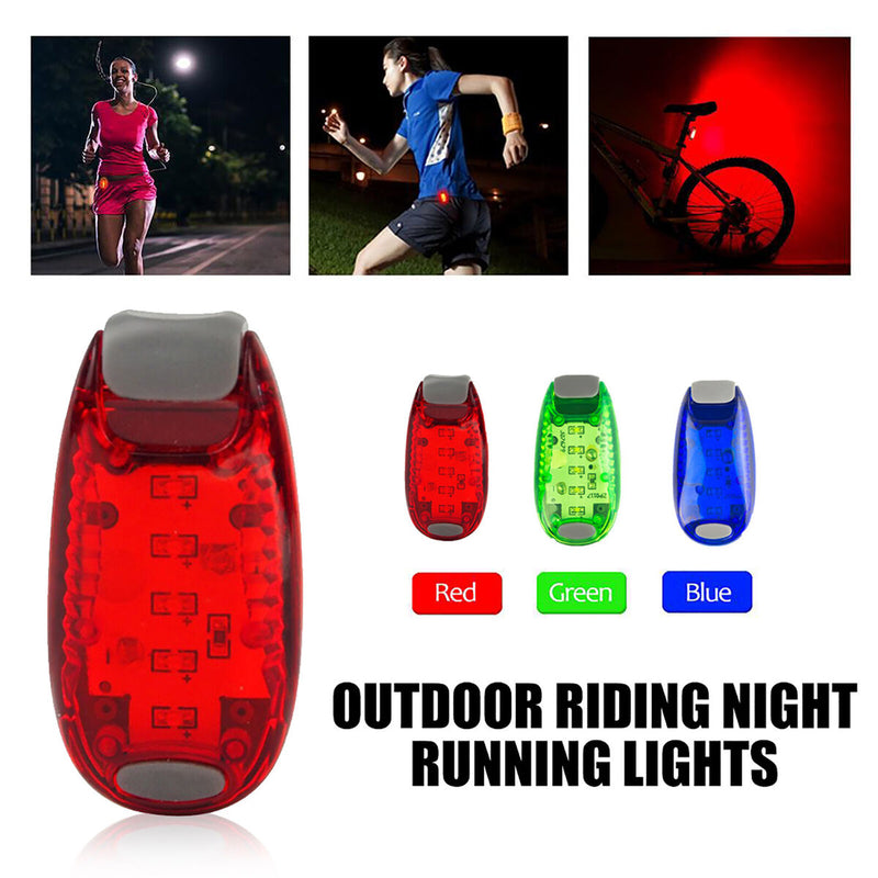 6-Pack LED Safety Light High Visibility Clip to Clothes Strap for Running Newly